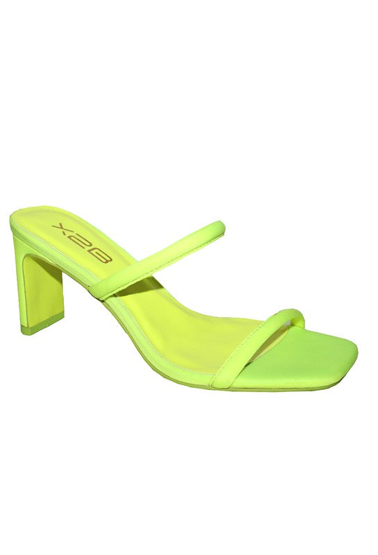Stepping Out Heels - Lime