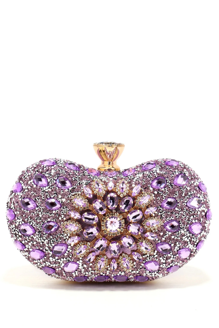 Luxury Glitter Rhinestone Apple Clutch