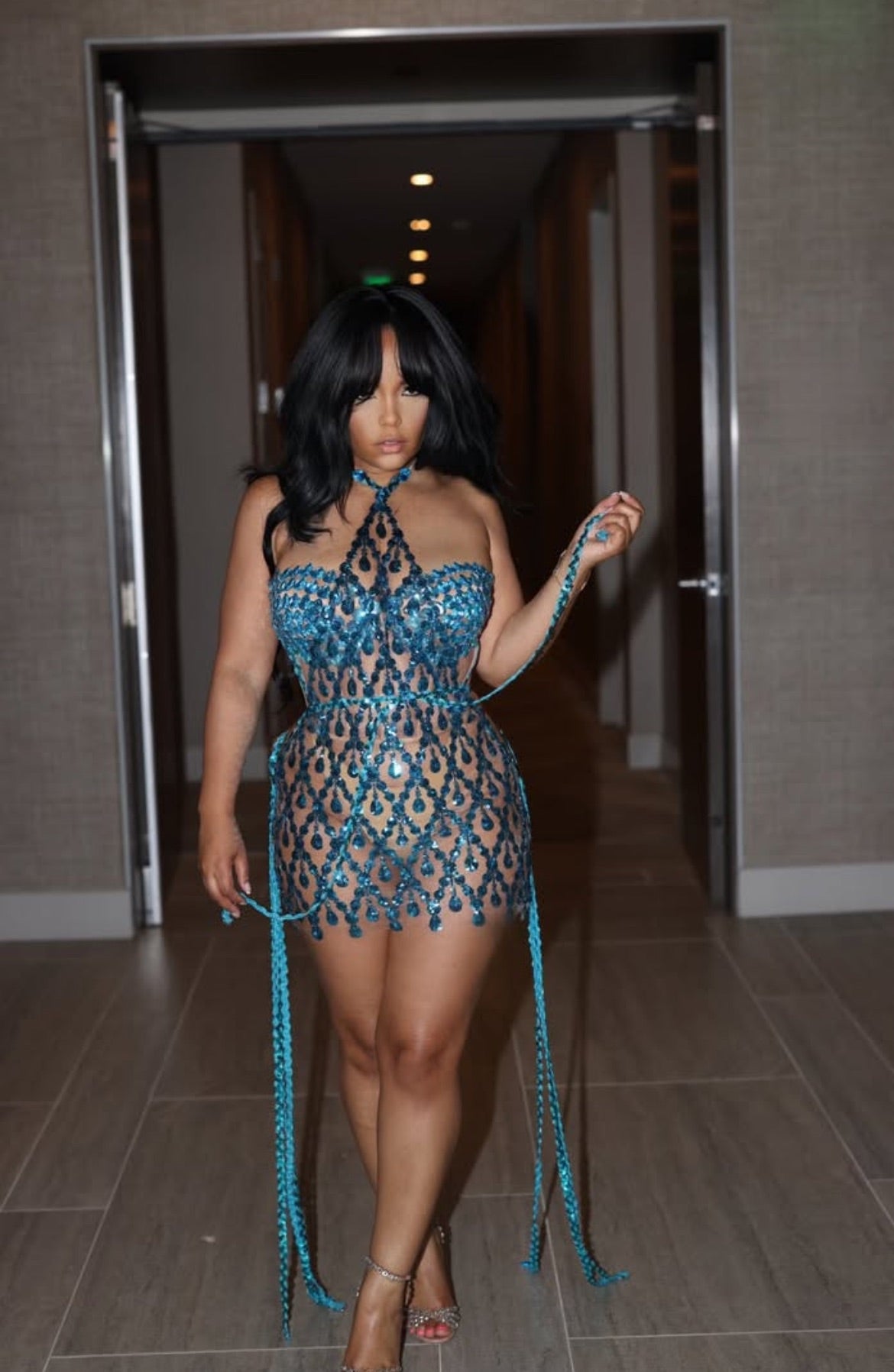Sequin Siren Mini Dress